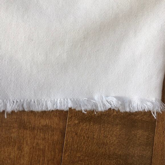 Dickies Girl Juniors' High Rise Fray white shorts size 7 28 waist - Picture 10 of 10